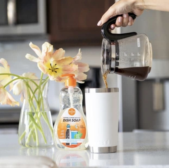 Dapple Coffee & Sport Bottle Dish Soap, Powered By Plants, 16.9 FL Oz. - Picture 4 of 8